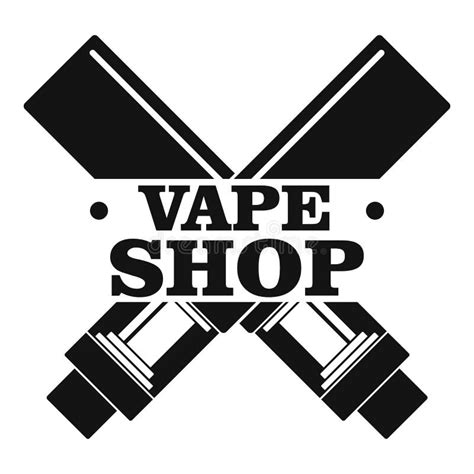 Modern Vape Shop Logo, Simple Style Stock Illustration - Illustration of sign, club: 124694636