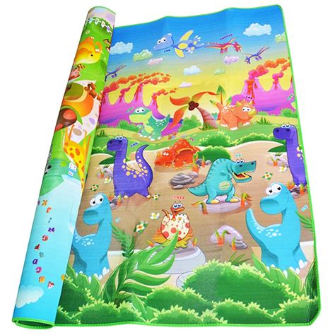 0.5cm Double Side Baby Crawling Play Mat Dinosaur Puzzle Game Gym Soft Floor Eva Foam Children ...