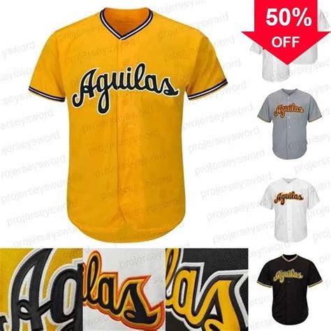 Xflsp GlaMit Aguilas CIBAENAS Dominican Custom Baseball Jersey Black ...