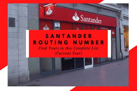 Santander Routing Number - United States (How to Guide) - Routing ...