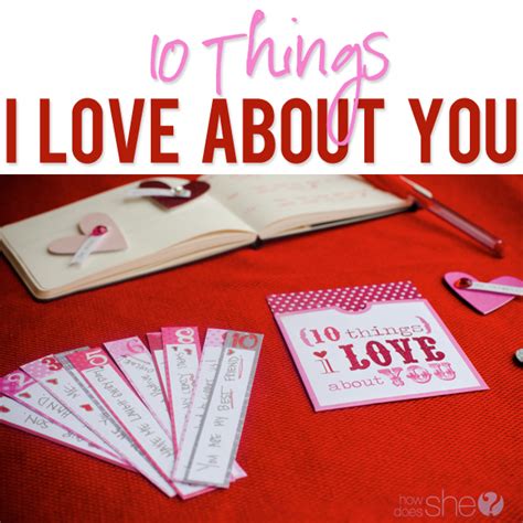 10 things I love about you...