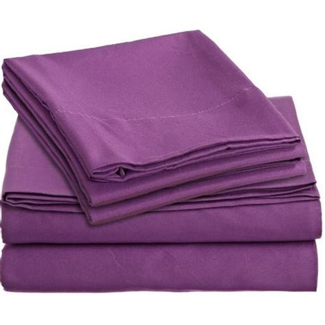 Bed Sheets Set - Full Double Size, Purple (Juvenile), Full Size 4pc Set ...