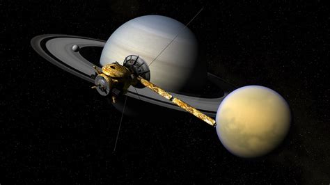 Cassini, Titan, & Saturn | Cassini moving over Titan, Encela… | Flickr