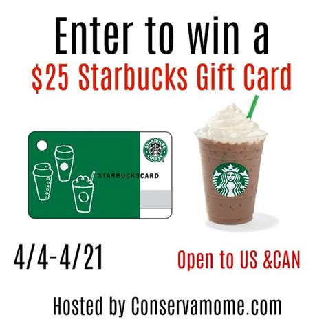 Enter To Win The $25 Starbucks Gift Card Giveaway!