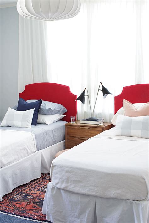 Red and Light Blue Bedrooms - Making it Lovely