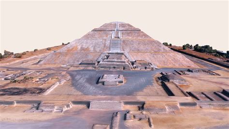 Pyramid of the Sun, Teotihuacan - Buy Royalty Free 3D model by Théo ...