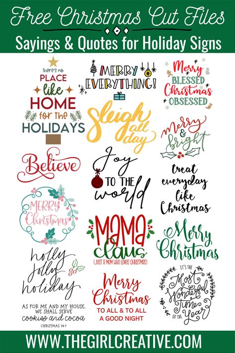 Christmas Quotes and Sayings for Signs + FREE SVG | Christmas quotes, Christmas svg files free ...