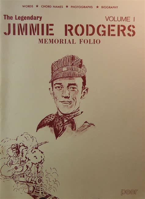 Details about The Legendary Jimmie Rodgers Memorial Folio Volume 1 ...