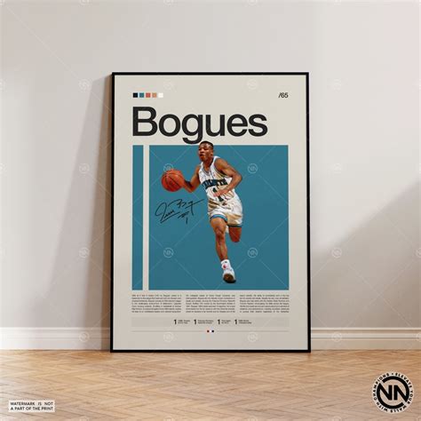 Muggsy Bogues Poster Charlotte Hornets NBA Poster Sports - Etsy