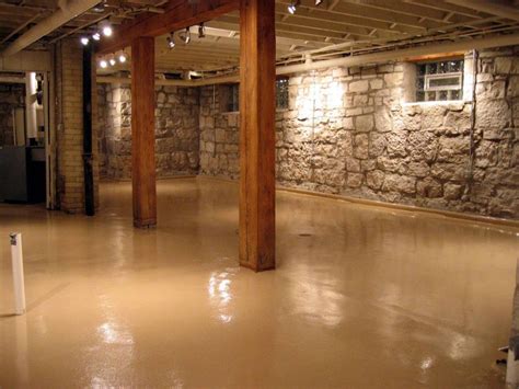 Basement Concrete Wall Paint and Lighting : Amazing Basement Concrete Wall Paint Ideas – Jeff ...