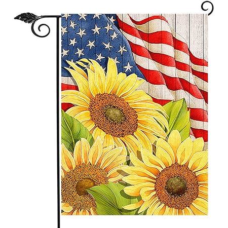 Amazon.com : Hzppyz Sunflower Garden Flag Spring Decorative House Yard Outdoor Small Welcome ...