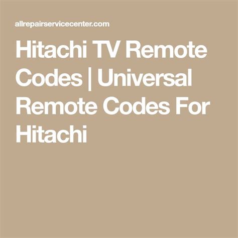 the text hitachii tv remote code universal remote codes for hitachii