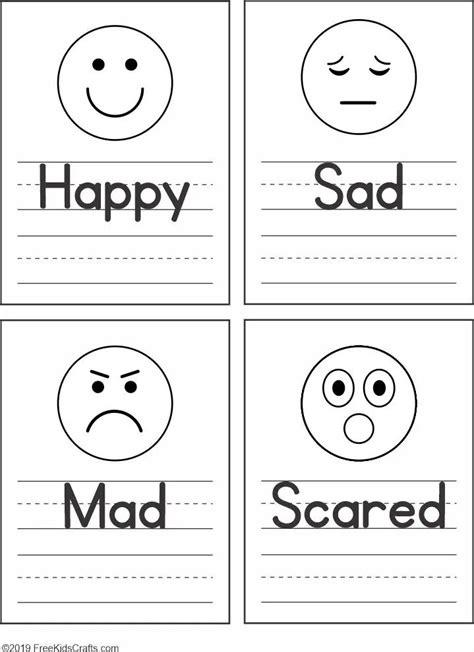 Feelings Worksheets For Kids Free Printable