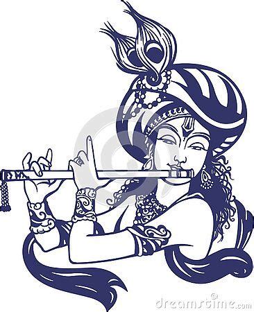 illustration-lord-krishna-flute | Flute drawing, Book art drawings ...