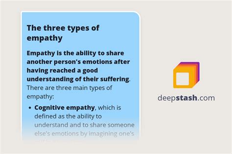 The three types of empathy - Deepstash