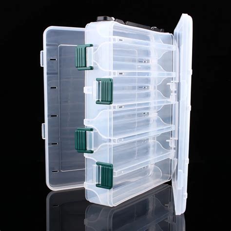 10 Compartments Transparent Plastic Fishing Lure Tackle Box Hook Fishing Accessories Storage ...