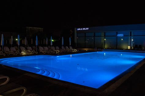 The swimming pool at night - Hotel Viest, Vicenza, Italy - www ...