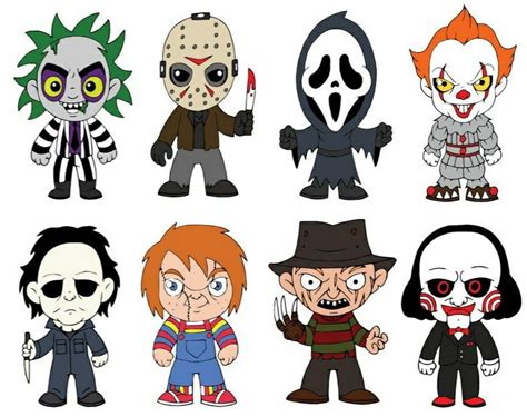 Horror Movie Characters Clipart