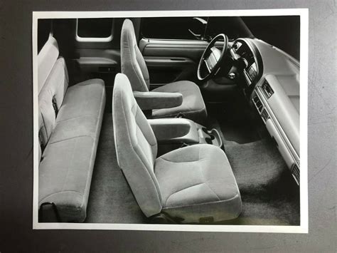 1995 Chevrolet K1500 Extended Cab Pick-up Interior B&W FACTORY Press ...