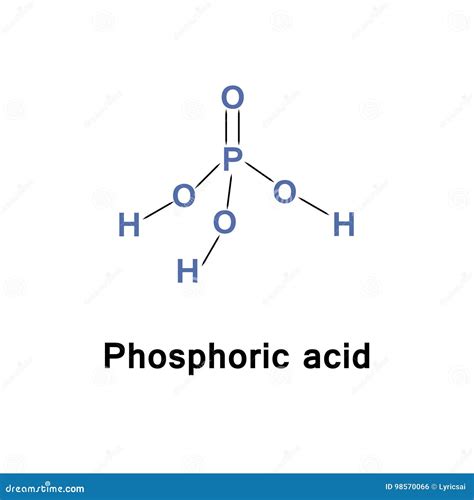 Phosphoric acid H3PO4. stock vector. Illustration of phosphorous - 98570066