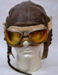 WWII US Army Air Force Pilot A-11 Flight Helmet & AN 6530 Goggles #414 ...