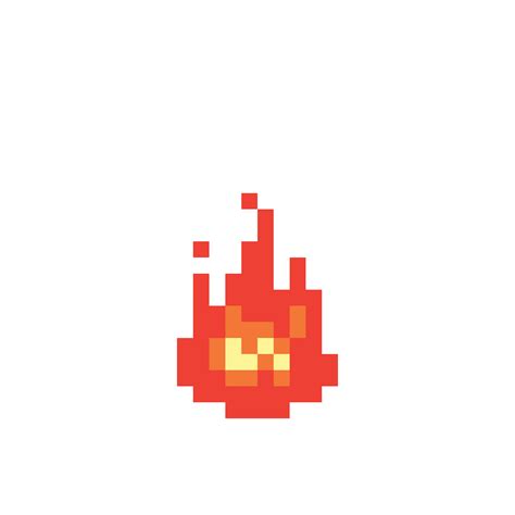 Pixilart - Simple fire by Wardingstone | Pixel art, Color palette challenge, Pixel drawing