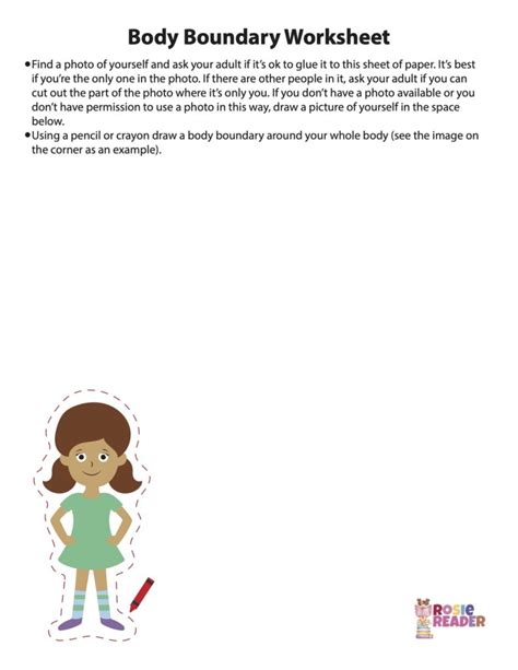 Body Boundaries Worksheet - Reading adventures for kids ages 3 to 5