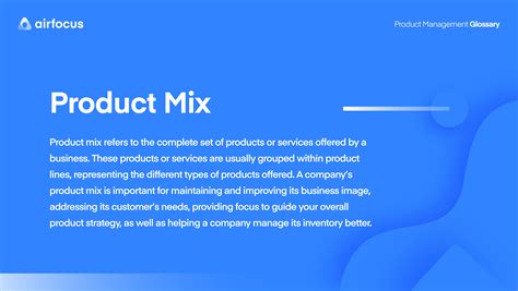 What is a Product Mix? Definition, Examples, FAQs | airfocus