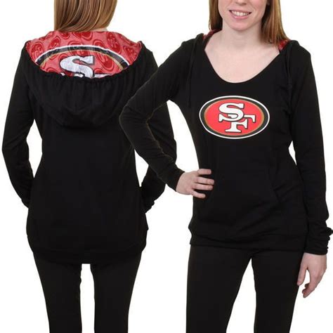 San Francisco 49ers Women's Sublime Knit Hoodie - Black | 49ers ladies, 49ers outfit, 49ers