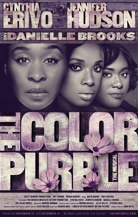 The Color Purple Broadway Revival Poster