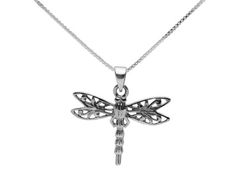 Dragonfly Silver Pendant – SilverAndGold.com