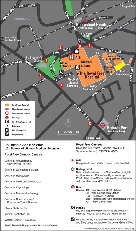 Ucl Hospital Map