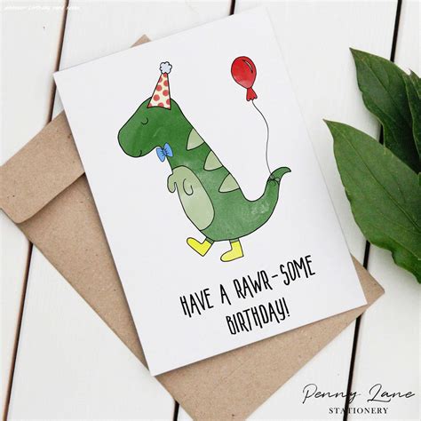 8 Dinosaur Birthday Card Ideas