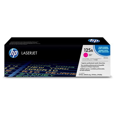 HP 125A Magenta Original LaserJet Toner Cartridge, CB543A