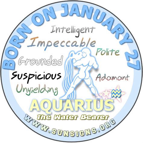 January 27 Zodiac Horoscope Birthday Personality - SunSigns.Org