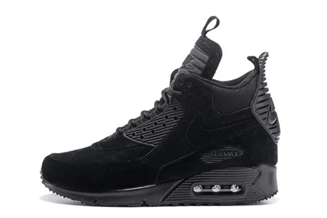 Nike Air Max 90 Sneakerboot Winter Suede All Black 684714-016 - Febbuy