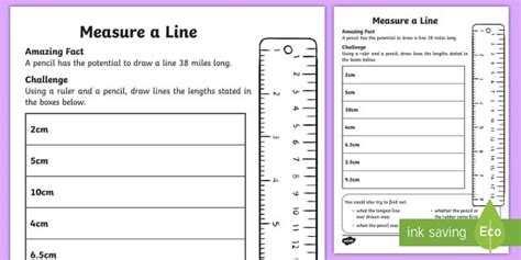 Draw and Measure Lines Worksheet | Measurement worksheets, Word problem worksheets, Math measurement