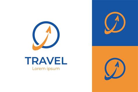 modern color agency travel check business logo. transport, logistics ...