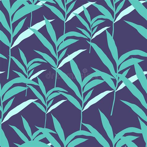 Abstract Jungle Palm Leaf Seamless Pattern. Stylized Tropical Palm Leaves Wallpaper Stock Vector ...