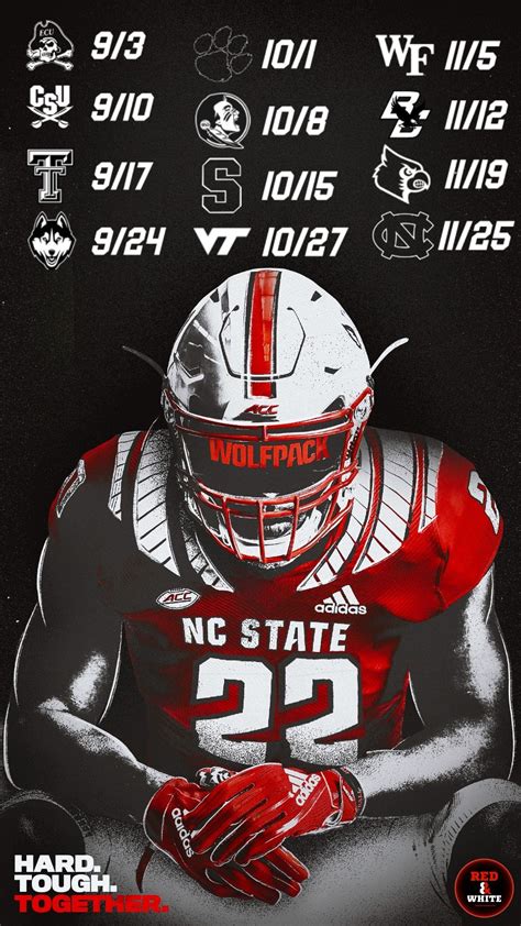 2022 NC State Football Schedule iPhone & Desktop Backgrounds