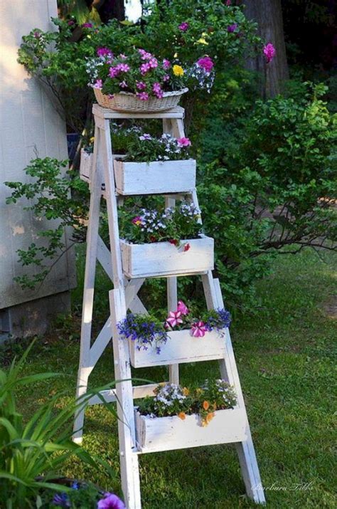 50 Creative Ladder In The Garden Design Ideas and Remodel - worldecor.co | Garden ladder, Garden ...