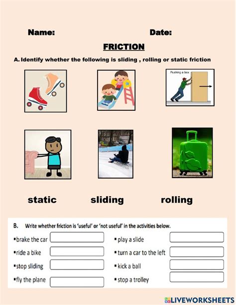 Charging By Friction Worksheets