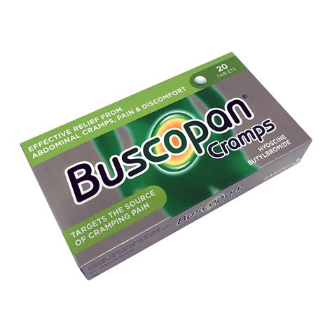 Buscopan Cramps (20 Pack) | Stomach Cramp Relief Tablets | PostMyMed