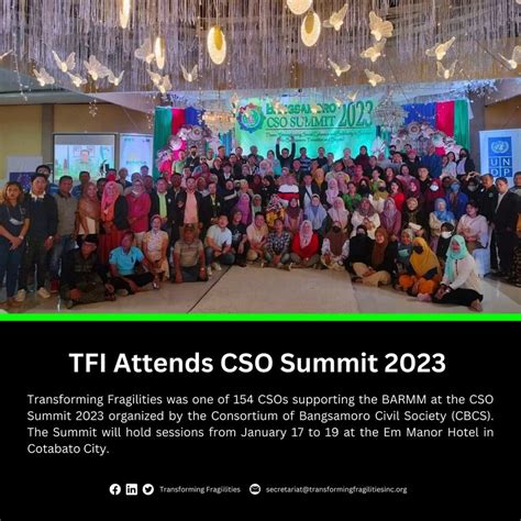 TFI Attends CSO Summit 2023 - Transforming Fragilities