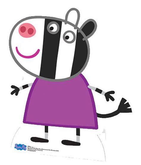 Peppa Pig - Zoe Zebra Cardboard Cutout - Star Cutouts Free Shipping! 5060219948017 | eBay