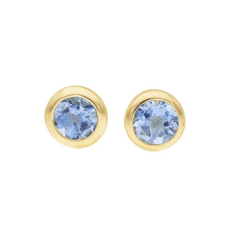 Startlingly Bright Ceylon Sapphire Studs in 9ct Gold