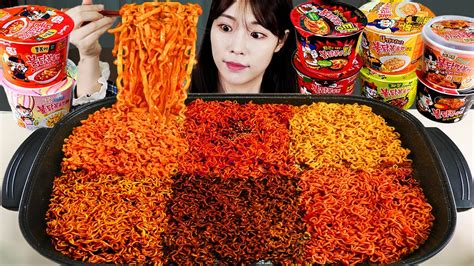 ASMR MUKBANG| 직접 만든 불닭볶음면 먹방 & 레시피 FIRE NOODLES EATING - YouTube