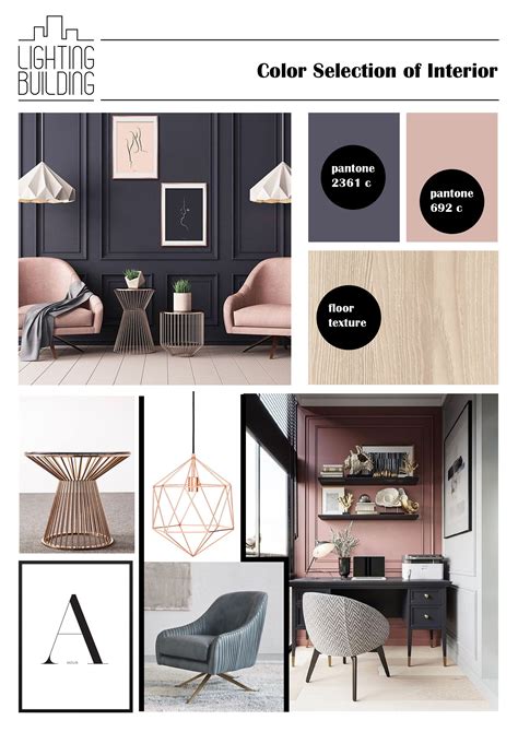 Pantone Color of Interior | Interior design mood board, Materials board ...