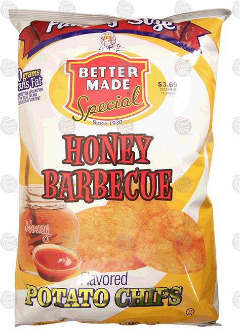 Groceries-Express.com Product Infomation for Better Made Family Size honey barbecue flavored ...