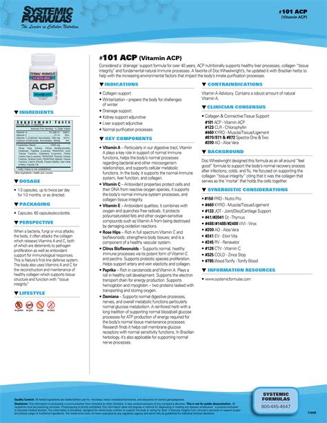 ACP – Vitamin ACP – Systemic Formulas Patient Portal